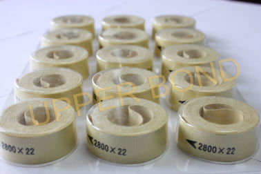 Light Yellow Cigarette Machine Parts , Kevlar Fiber Garniture Tape