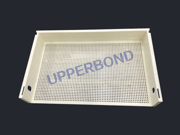 Cigarette Making Machinery Plastic Tray Filter Rod Trays Holder Beige Color