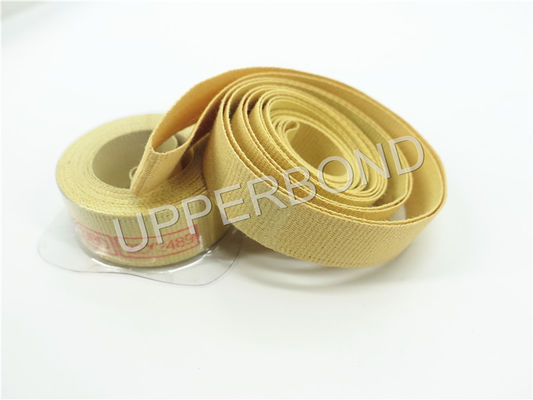Custom Cigarette Spare Parts Yellow Garniture Tape With Glue