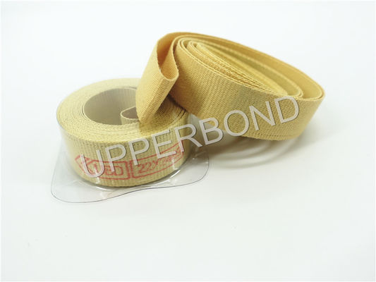Custom Cigarette Spare Parts Yellow Garniture Tape With Glue