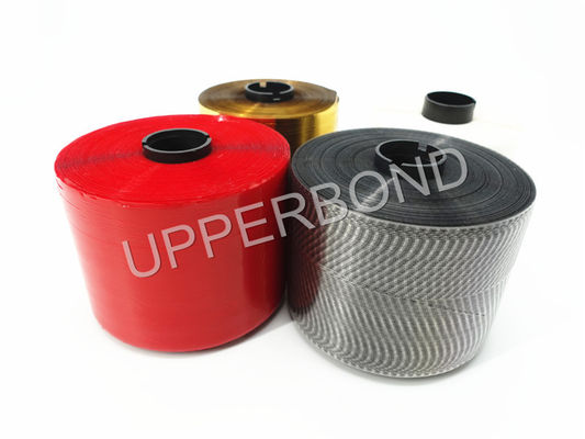 Colorful Single Sided Cigarette Tear Tape 2mm Gold Line BOPP Packing Material