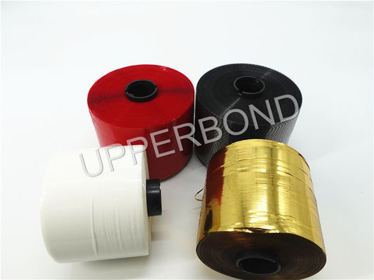 Colorful Single Sided Cigarette Tear Tape 2mm Gold Line BOPP Packing Material